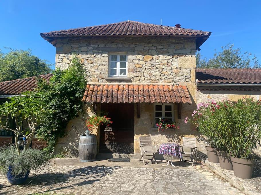 Vakantiehuis La Poire, Op Landgoed Aan De Dordogne Prudhomat Bagian luar foto