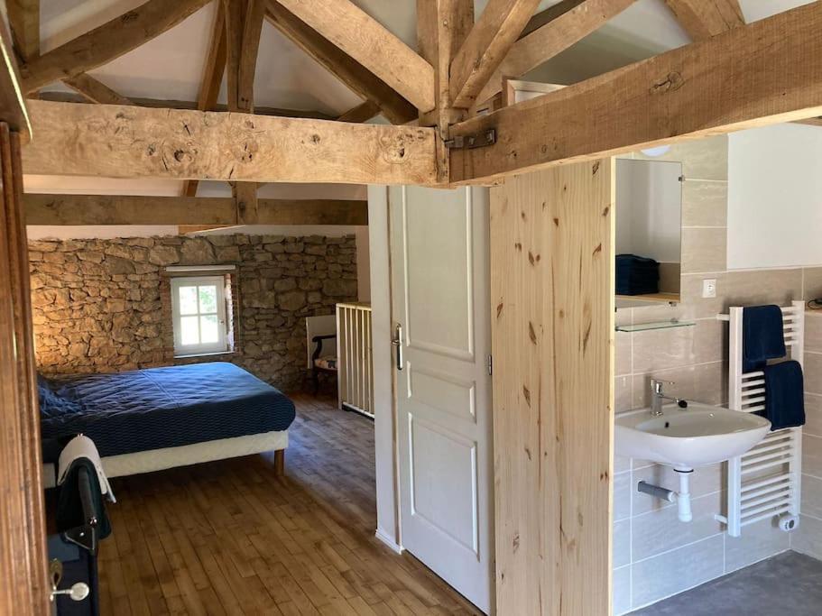 Vakantiehuis La Poire, Op Landgoed Aan De Dordogne Prudhomat Bagian luar foto
